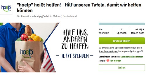 spendenaktion tafeln 2022